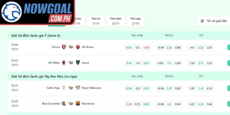 Hướng dẫn cách truy cập livescore Nowgoal